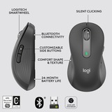 Logitech Signature M650 Large Left-handed Full-Size Draadloze Muis Grafiet