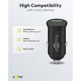 goobay 45W Dual USB PD autolader Zwart, 1x USB-C, 1x USB-A
