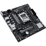 ASUS PRIME A620M-E-CSM socket AM5 moederbord Zwart/grijs, RAID, Gb-LAN, Sound, µATX