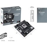 ASUS PRIME A620M-E-CSM socket AM5 moederbord Zwart/grijs, RAID, Gb-LAN, Sound, µATX