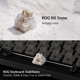 ASUS ROG Strix Scope II 96 Wireless RGB mechanisch gaming toetsenbord Zwart, BE lay-out (AZERTY), ROG NX Snow, 96%, Hot-swappable, Bluetooth, 2.4 GHz, USB 2.0