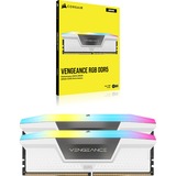 Corsair 32 GB DDR5-6400 (2x 16 GB) Kit werkgeheugen Wit, CMH32GX5M2B6400C36W, Vengeance RGB, XMP 3.0