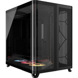 Corsair AIR 5400 RS-R ARGB  midi tower behuizing Zwart | 3x USB-C | RGB | Tempered Glass