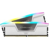 Corsair Vengeance RGB 32 GB DDR5-6400 (2x 16 GB) werkgeheugen Wit, CMH32GX5M2B6400C36W, XMP 3.0