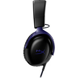 HyperX Cloud III over-ear gaming headset Zwart/blauw, Pc, PS5, PS4, Xbox Series X|S, Xbox One, Nintendo Switch
