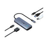 ICY BOX Spade Dock 4081 met off-screen button dockingstation Grijs