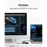 ICY BOX Spade Dock 4081 met off-screen button dockingstation Grijs