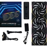 Lian Li UNI FAN TL 120 Wireless RGB case fans Zwart, 3 stuks, 120 x 124 x 28 mm, PWM, Incl. controller