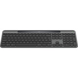 Logitech Signature Slim Solar+, toetsenbord Donkergrijs, BE Lay-out