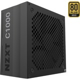 NZXT C1000, 1000 Watt voeding  Zwart, 6x PCIe, Kabel-Management