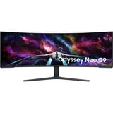 Samsung Odyssey Neo G95NC 57" 8K UHD Curved UltraWide gaming monitor Wit/zwart, 3x HDMI, DisplayPort, 2x USB-A, 2x USB-B, 240 Hz