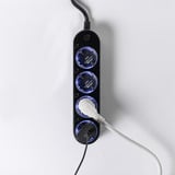 Shelly Power Strip Gen4 4-voudige stekkerdoos Zwart, 4x stekker, WiFi, Bluetooth, Zigbee