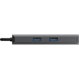 Sitecom 6-in-1 USB-C LAN Multiport dockingstation Grijs