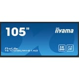 iiyama TE10518UWI-B1AG 104.6" Ultra Wide Public Display Zwart (mat), HDMI, DisplayPort, Sound, WiFi, BT, Touch