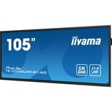 iiyama TE10518UWI-B1AG 104.6" Ultra Wide Public Display Zwart (mat), HDMI, DisplayPort, Sound, WiFi, BT, Touch