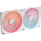 Corsair iCUE LINK LX140-R RGB Reverse Starterskit case fans Wit, 2 stuks, 140 x 140 x 25 mm, PWM