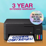Epson EcoTank ET-2912 all-in-one inkjetprinter Zwart, Scannen, Kopiëren, Wi-Fi, inclusief tot 3 jaar inkt, C11CL62406