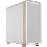 Fractal Design Summit Chalk White Solid midi tower behuizing Wit/houtkleur | 2x USB-A | 1x USB-C