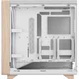 Fractal Design Summit Chalk White Solid midi tower behuizing Wit/houtkleur | 2x USB-A | 1x USB-C