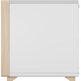 Fractal Design Summit Chalk White Solid midi tower behuizing Wit/houtkleur | 2x USB-A | 1x USB-C