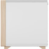 Fractal Design Summit Chalk White Solid midi tower behuizing Wit/houtkleur | 2x USB-A | 1x USB-C