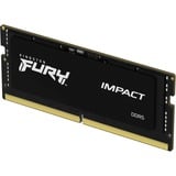 Kingston FURY 16 GB DDR5-5600 (1x 16 GB) laptopgeheugen Zwart, KF556S40IB-16, Impact