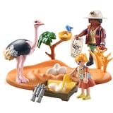 PLAYMOBIL Wiltopia - Op bezoek bij papa struisvogel Constructiespeelgoed 