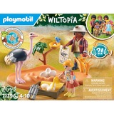 PLAYMOBIL Wiltopia - Op bezoek bij papa struisvogel Constructiespeelgoed 