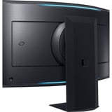 SAMSUNG Odyssey Ark G97NC 55" 4K UHD curved gaming monitor Zwart, 3x HDMI, DisplayPort, 2x USB-A, 2x USB-B, 2x USB-C, Wi-Fi 5, BT, RJ-45, 165 Hz