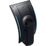 Samsung Odyssey Ark G97NC 55" 4K UHD curved gaming monitor Zwart, 3x HDMI, DisplayPort, 2x USB-A, 2x USB-B, 2x USB-C, Wi-Fi 5, BT, RJ-45, 165 Hz