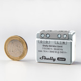 Shelly EM Mini Gen4 energiebesparing Grijs, Wi-Fi, Bluetooth, Zigbee