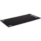Trak Racer Premium Neoprene Sim Rig floor mat RGB beschermingsmat Zwart/rood