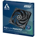 Arctic P12 Slim PWM PST case fan Zwart