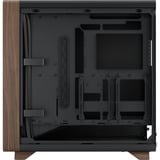 Fractal Design Summit Black Solid midi tower behuizing Zwart/houtkleur | 2x USB-A | 1x USB-C