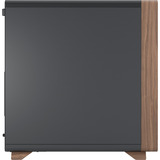 Fractal Design Summit Black Solid midi tower behuizing Zwart/houtkleur | 2x USB-A | 1x USB-C