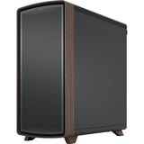Fractal Design Summit Black Solid midi tower behuizing Zwart/houtkleur | 2x USB-A | 1x USB-C