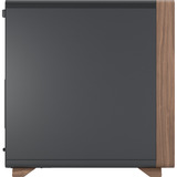 Fractal Design Summit Black Solid midi tower behuizing Zwart/houtkleur | 2x USB-A | 1x USB-C