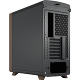 Fractal Design Summit Black Solid midi tower behuizing Zwart/houtkleur | 2x USB-A | 1x USB-C