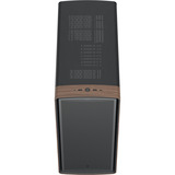 Fractal Design Summit Black Solid midi tower behuizing Zwart/houtkleur | 2x USB-A | 1x USB-C