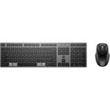 HP 720 draadloos toetsenbord en muis desktopset Zwart, BE lay-out (AZERTY), 100%, 1600 dpi - 4000 dpi