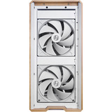 Lian Li LANCOOL 217 midi tower behuizing Wit/houtkleur | 2x USB-A | 1x USB-C | Tempered Glass