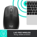 Logitech M190 Full-size wireless mouse Zwart, 1000 dpi