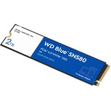 WD Blue SN580, 2 TB SSD Blauw/wit, WDS200T3B0E, M.2 2280, PCIe Gen4 x4