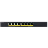 Zyxel 8-port GbE Smart Managed PoE switch Zwart