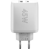 goobay 45W GaN USB-C PD Dual Fast Charger Wit