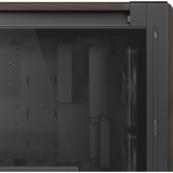ASUS ProArt PA602 Wood Edition Retro Brown - Tempered Glass Panel big tower behuizing Bruin/houtkleur | 4x USB-A | 1x USB-C | Tempered Glass