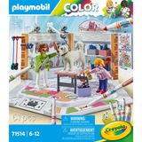 PLAYMOBIL Color - Hondensalon Constructiespeelgoed 