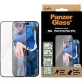 PanzerGlass iPhone 16 Plus - Ultra-Wide Fit beschermfolie Transparant/zwart