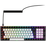 Sharkoon SKILLER SGK50 S2, gaming toetsenbord Wit, BE Lay-out, Gateron Yellow, RGB leds, Hot-swappable