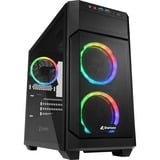 Sharkoon V1000 RGB midi tower behuizing Zwart | 2x USB-A | RGB | Tempered Glass